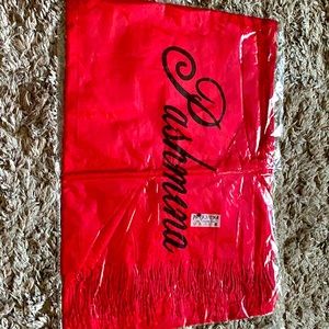 Brand new pashmina scarf. Great doe gifts. Red color